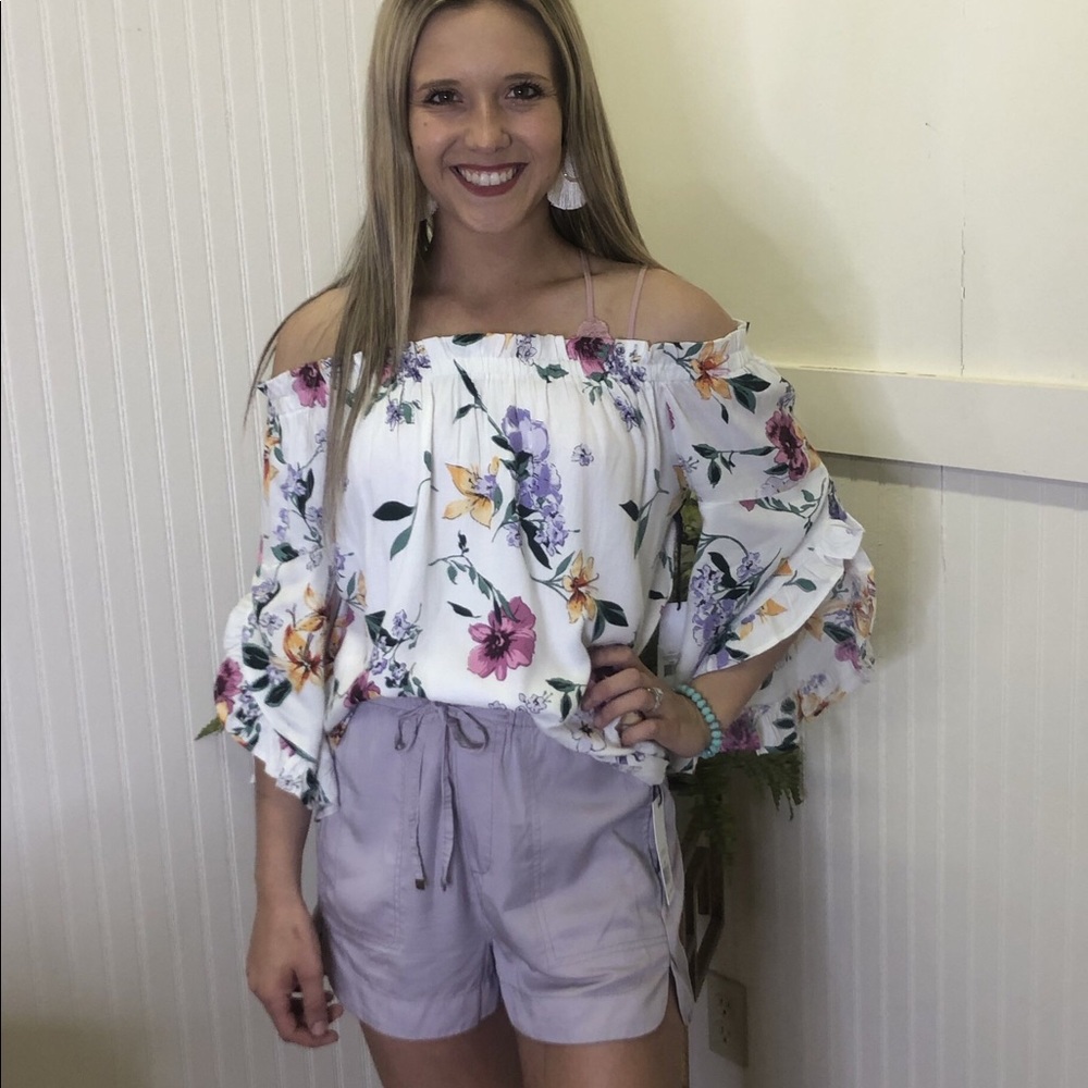 FLORAL OFF SHOULDER TOP